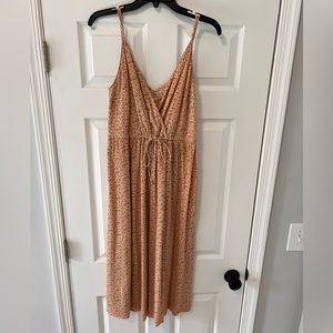 Reformation midi tank top dress. Tie front